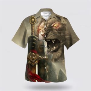 Lion Knight Of The Temple Hawaiian Shirt Christian Hawaiian Shirt Christian Summer Short Sleeve Shirt 1 inri8y.jpg
