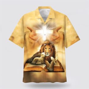 Christian Hawaiian Shirt, Lion Of Judah…