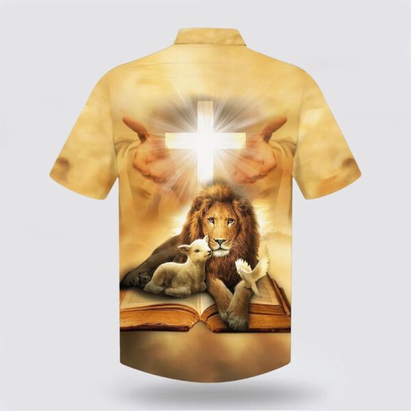 Christian Hawaiian Shirt, Lion Of Judah Lamb Of God Jesus Christ Hawaiian Shirt, Christian Clothing Hawaii