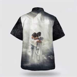 Man Hugging Jesus In Heaven Hawaiian Shirts Christian Hawaiian Shirt Christian Summer Short Sleeve Shirt 2 lkb6ha.jpg