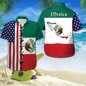 Mexican Hawaiian Shirt, Beach Shirt Hawaiian…