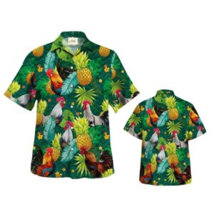 Mexican Hawaiian Shirt, Chicken Hawaiian Shirt,…