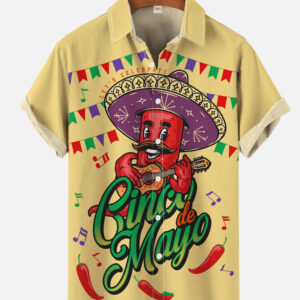 Mexican Hawaiian Shirt, Cinco De Mayo…