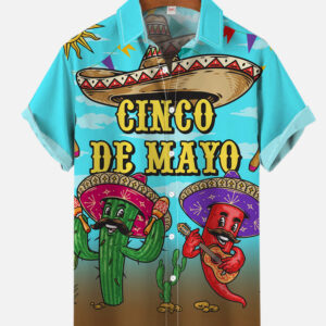 Mexican Hawaiian Shirt, Cinco De Mayo…