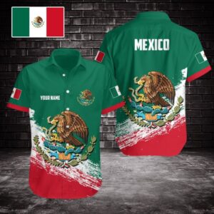 Mexican Hawaiian Shirt, Customize Mexico Coat…