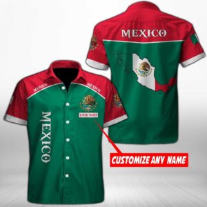 Mexican Hawaiian Shirt, Customize Mexico Map…