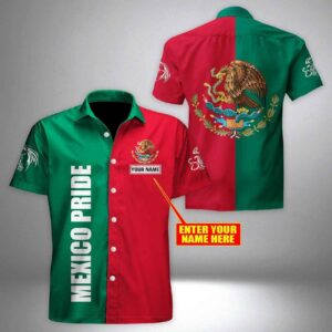 Mexican Hawaiian Shirt, Customize Mexico Pride…