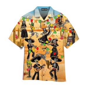 Mexican Hawaiian Shirt, Day of Dead…