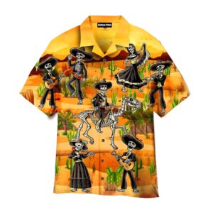 Mexican Hawaiian Shirt, Funny Mexican Skull…