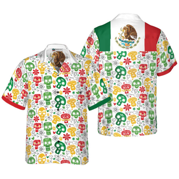 Mexican Hawaiian Shirt, Funny Mexican Skull Hawaiian Shirt