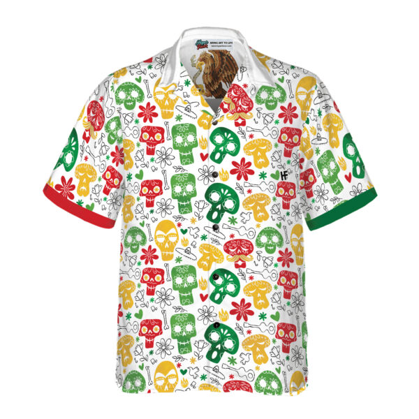 Mexican Hawaiian Shirt, Funny Mexican Skull Hawaiian Shirt