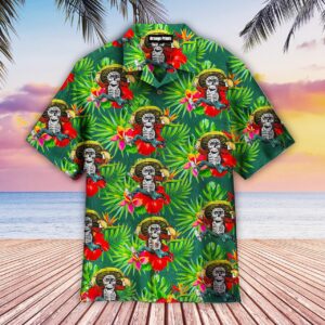 Mexican Hawaiian Shirt, Funny Mexican Skull…