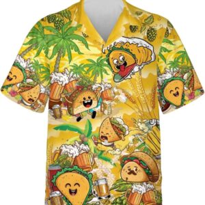 Mexican Hawaiian Shirt, Funny Taco And…