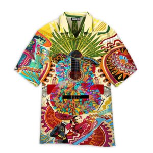 Mexican Hawaiian Shirt, Hippie Mexican Mexico…