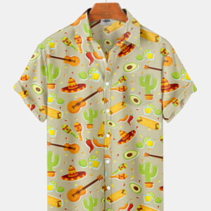 Mexican Hawaiian Shirt, Mexican Cinco De…