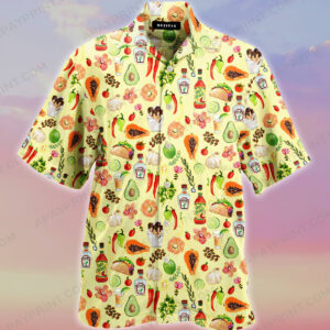 Mexican Hawaiian Shirt, Mexican Foodie Hawaiian…