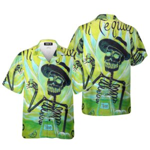 Mexican Hawaiian Shirt, Mexicano Skeleton Art…