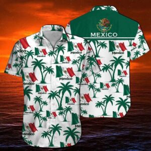 Mexican Hawaiian Shirt, Mexico Coat Of…