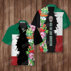 Mexican Hawaiian Shirt, Mexico Flag Dia…