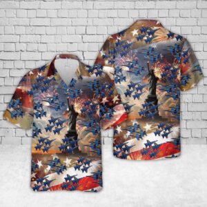 Military Hawaiian Shirt, U.S Navy Blue…