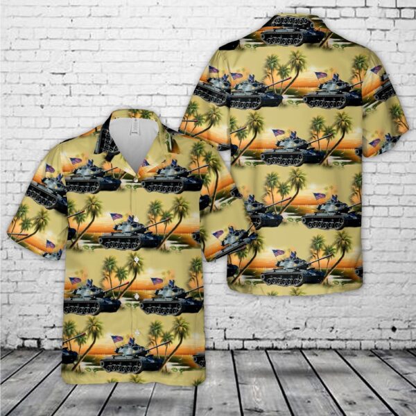 Military Hawaiian Shirt, USMC M47 Tank Hawaiian Shirt