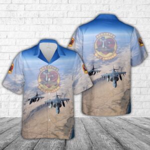 Military Hawaiian Shirt, USMC Marine Fighter…