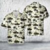 Military Hawaiian Shirt, US Marine Corps Improvised M4A2 Flail Tank Hawaiian Shirt