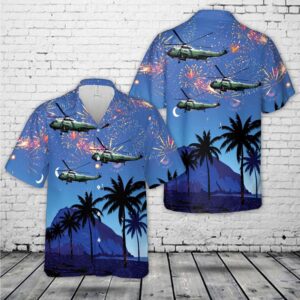 Military Hawaiian Shirt, US Marines Sikorsky…