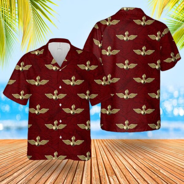 Military Hawaiian Shirt, US Navy Aviation Ordnance Insignia Hawaiian Shirt