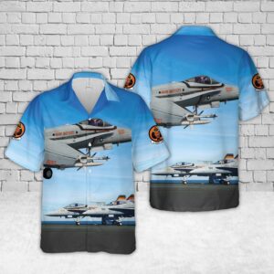 Military Hawaiian Shirt, US Navy FA-18C…