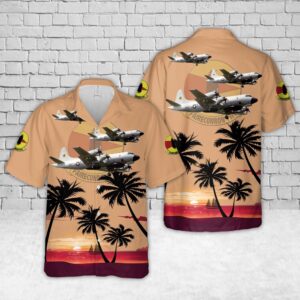 Military Hawaiian Shirt, US Navy Lockheed…