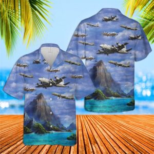 Military Hawaiian Shirt, US Navy Lockheed…