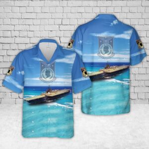 Military Hawaiian Shirt, US Navy USS…