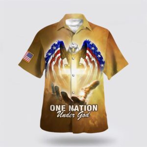 Christian Hawaiian Shirt, One Nation Under…