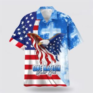 Christian Hawaiian Shirt, One Nation Under…