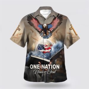 Christian Hawaiian Shirt, One Nation Under…