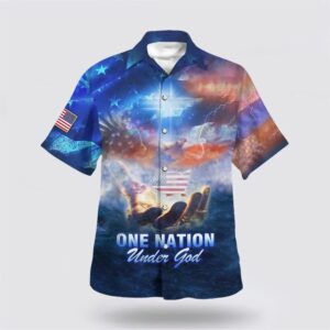 Christian Hawaiian Shirt, One Nation Under…