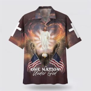 Christian Hawaiian Shirt, One Nation Under…