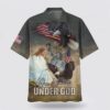 Christian Hawaiian Shirt, One Nation Under God Hawaiian Shirt, Jesus Eagle Flag Statue Of Liberty Hawaiian Shirt, Christian Clothing Hawaii