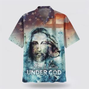 Christian Hawaiian Shirt, One Nation Under…