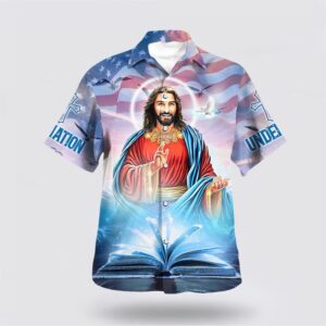 Christian Hawaiian Shirt, One Nation Under…