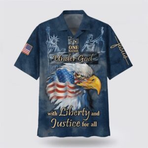 Christian Hawaiian Shirt, One Nation Under…