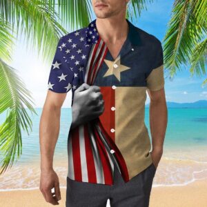 Texas Hawaiian Shirt, American Texas Hawaiian…