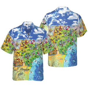 Texas Hawaiian Shirt, Beach Travel Custom…