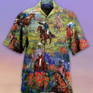 Texas Hawaiian Shirt, Bluebonnet And Texas…