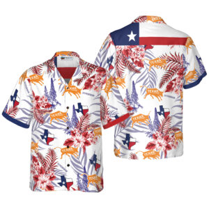 Texas Hawaiian Shirt, Bluebonnet Texas Hawaii…