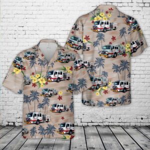 Texas Hawaiian Shirt, Granbury Volunteer Fire…