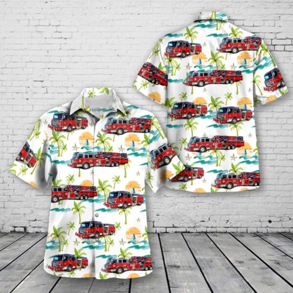 Texas Hawaiian Shirt, Lewisville, Texas, Lewisville Fire Department Hawaiian Shirt