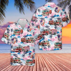 Texas Hawaiian Shirt, Pasadena Texas Fire…