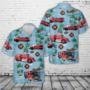 Texas Hawaiian Shirt, Teague Volunteer Fire…